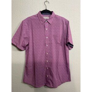 Nick Graham Everywhere Men’s Stretch Modern Fit Dress Shirt Size Med Purple